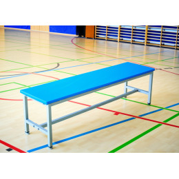 Скамейка для раздевалок без спинки "кушетка" мягкая 1,5м