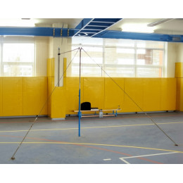 Перекладина гимнастическая пристенная на растяжках